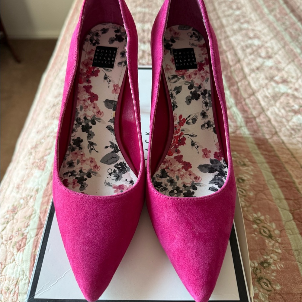 White House Black Market Fuchsia Heels